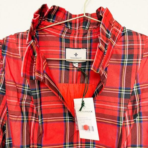 NWT Tuckernuck Palmerston Dress in Royal Stewart Tartan Plaid - Picture 15 of 16